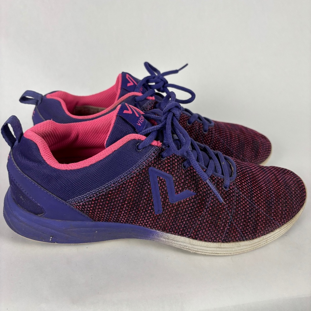 Vionic purple and pink tennis shoes knitted